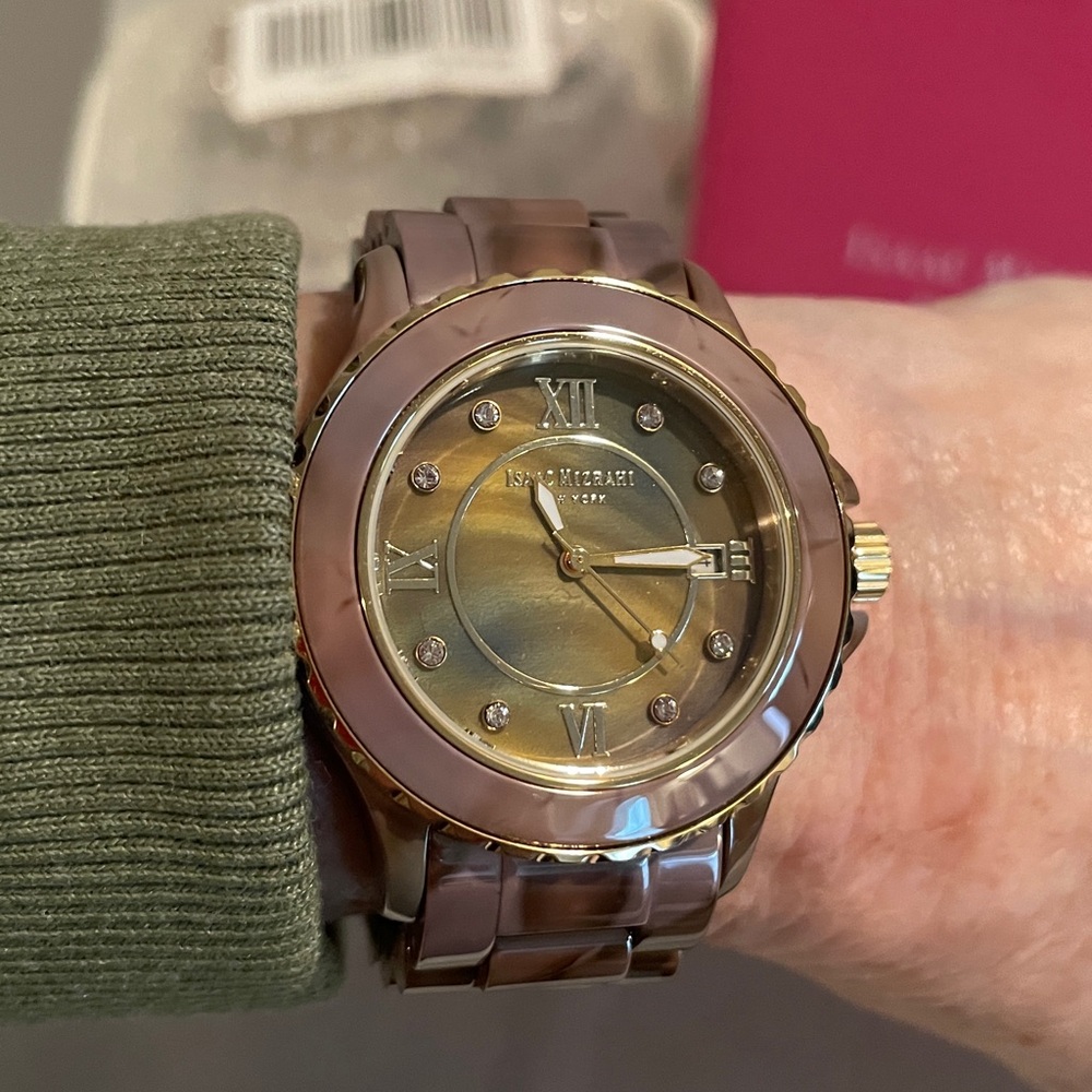 Isaac Mizrahi ceramic watch